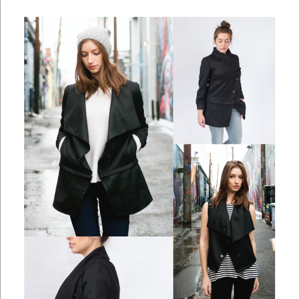 Seamly & co. Convertible Jacket with removable sleeves